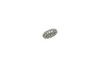 Silver Plated Micro Pave 10x5mm Rondelle Bead