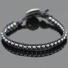 Hematite Single Leather Wrap Bracelet Kit