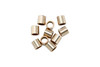 14K Rose Gold Filled 2x2mm Crimps - 10 Pieces