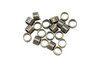 Antique Brass 2x2mm Crimps - 20 Pieces