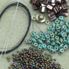 Garden Path Bracelet Kit - Turquoise & Bronze