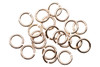 Rose Gold Plated 4mm Round 21 Gauge OPEN Jump Rings - 20 Pieces