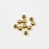 14K Gold Filled 4mm Round Beads 1mm Hole - 10 Pieces
