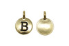 B Alphabet Charm - Gold Plated
