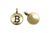 B Alphabet Charm - Gold Plated