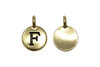 F Alphabet Charm - Gold Plated