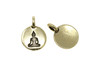 Gold Plated 11.6x16.6mm Buddha Charm