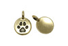 Gold Plated 11.6x16.6mm Paw Charm
