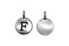 Silver Plated 11.6x16.6mm F Alphabet Charm