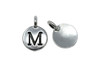 M Alphabet Charm - Silver Plated