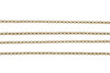 Gold 2mm Rolo Chain - Sold By 6 Inches
