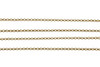 Gold 2mm Rolo Chain - Sold By 6 Inches