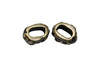 Antique Brass Plated 5.7x7.8mm Jardin Barrel Bead