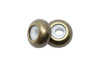 Antique Bronze Plated 8x4mm Silicone Rondelle Bead