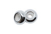 Silver Plated 8x4mm Silicone Rondelle Bead