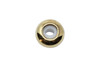 Gold Plated 8x4mm  Silicone Rondelle Bead