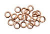 Copper 6mm Round 16 Gauge OPEN Jump Rings - 20 Pieces
