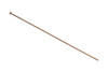Plated Copper 1.5" Long 24 Gauge Head Pins - 20 Pieces