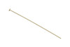 Satin Hamilton Gold 1.5" Long 24 Gauge Head Pins - 20 Pieces