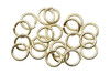 Satin Hamilton Gold Plated 6mm Round 21 Gauge OPEN Jump Rings - 20 Pieces