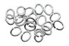 Platinum Plated Large Oval OPEN Jump Rings - 20 Pieces