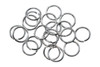 Rhodium Plated 10mm Round 18 Gauge OPEN Jump Rings - 10 Pieces