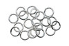 Silver Plated 6mm Round 21 Gauge OPEN Jump Rings - 20 Pieces