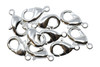 Silver Plated 12x7mm Trigger Clasp - 10 Pieces