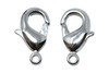 Silver Plated 12x7mm Trigger Clasp - 10 Pieces
