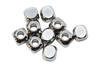 6mm Cube Bead Stainless Steel - 10 pieces