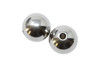 Stainless Steel Polished 10mm Round Beads - 5 Pieces