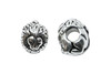 Silver Plated 8.75x11.5mm Lion Euro Bead