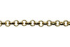 Gold 1mm Elegant Baby Rolo Chain - Sold By 6 inches
