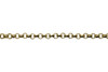 Gold 1mm Elegant Baby Rolo Chain - Sold By 6 inches