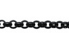 Matte Black 2mm Rolo Chain - Sold By 6 Inches
