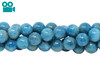 Apatite Polished 8mm Round - Ocean Blue