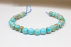 Aqua Terra Impression Jasper Polished 8mm Round - Large Hole