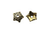 Star Bead Cap - Gold Plated