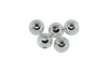 Sterling Silver 7mm Round Beads - 5 Pieces