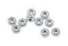 Sterling Silver 4mm Rondelle Beads - 10 Pieces