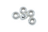 Sterling Silver 6mm Rondelle Beads - 5 Pieces