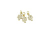 Gold Plated Micro Pave 7x14mm Saguaro Cactus Charm