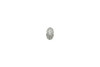 Silver Plated Micro Pave 12x7mm Rondelle Bead