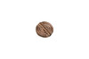 Rose Gold Plated Brass 11mm Spiral Flat Round