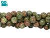 Unakite Polished 8mm Round