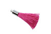 Hot Pink 27-30mm Tassel with Silver Cap