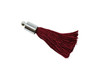 Dark Red 27-30mm Tassel with Silver Cap