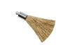 Beige 27-30mm Tassel with Silver Cap
