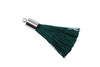 Emerald 27-30mm Tassel with Silver Cap