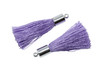 Lavender 27-30mm Tassel with Silver Cap